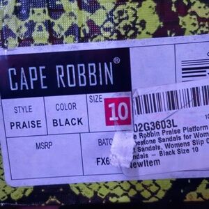 Cape Robbin Black Praise Footwear